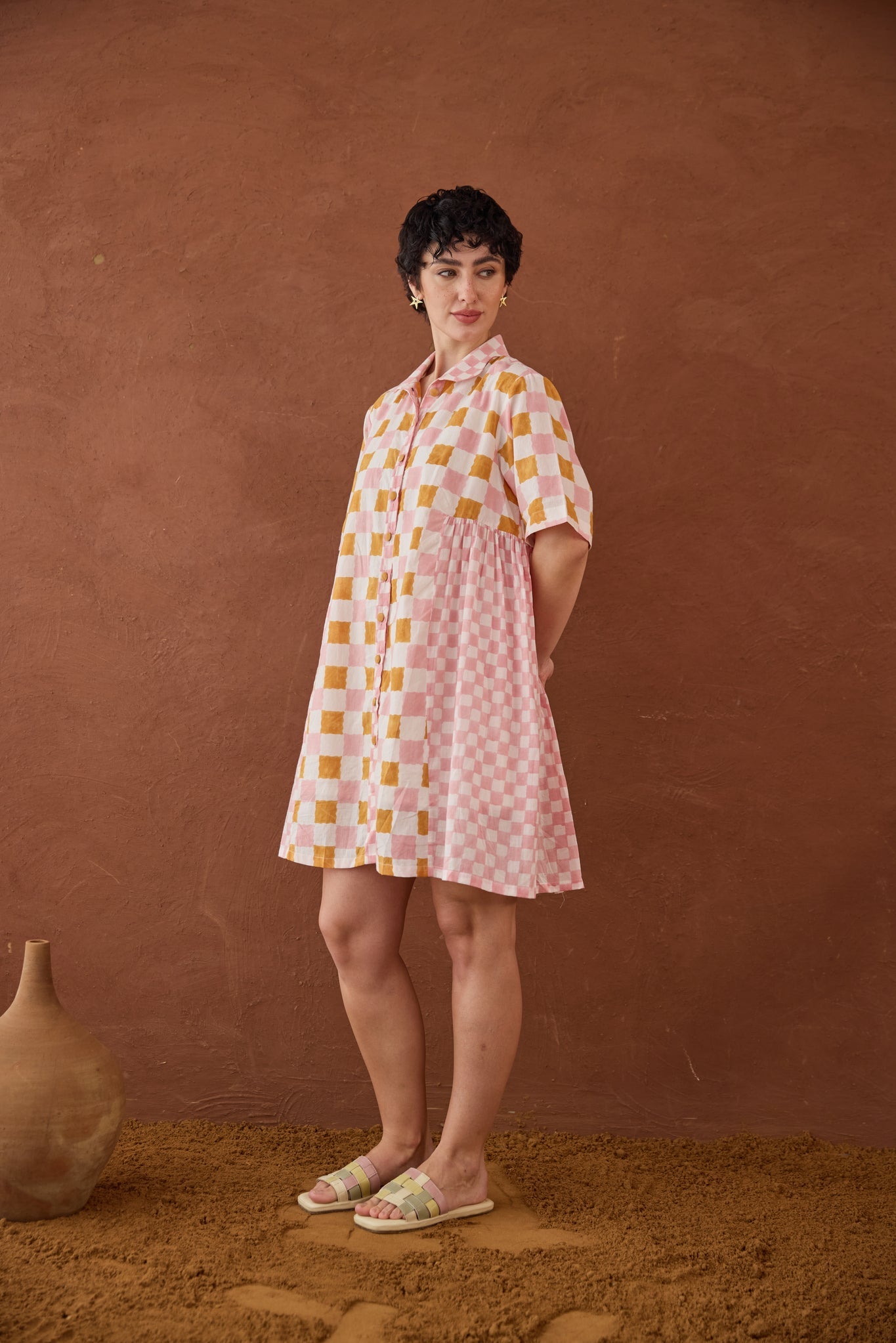 Bubblegum Shirt Dress - CiceroniDressesTaro
