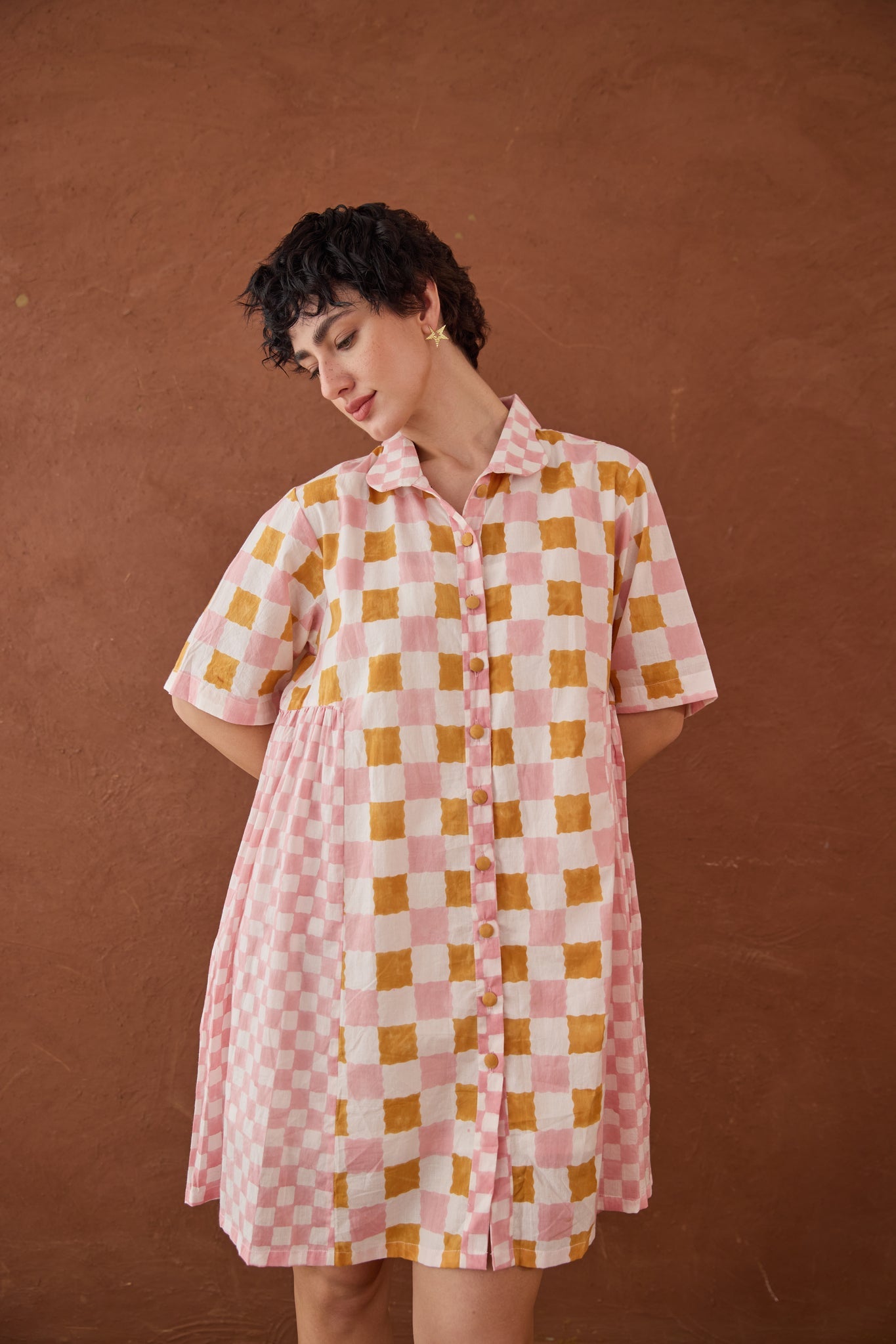 Bubblegum Shirt Dress - CiceroniDressesTaro