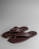Burgundy Knot Flip Flops - Women - CiceroniFlatsSlomotion