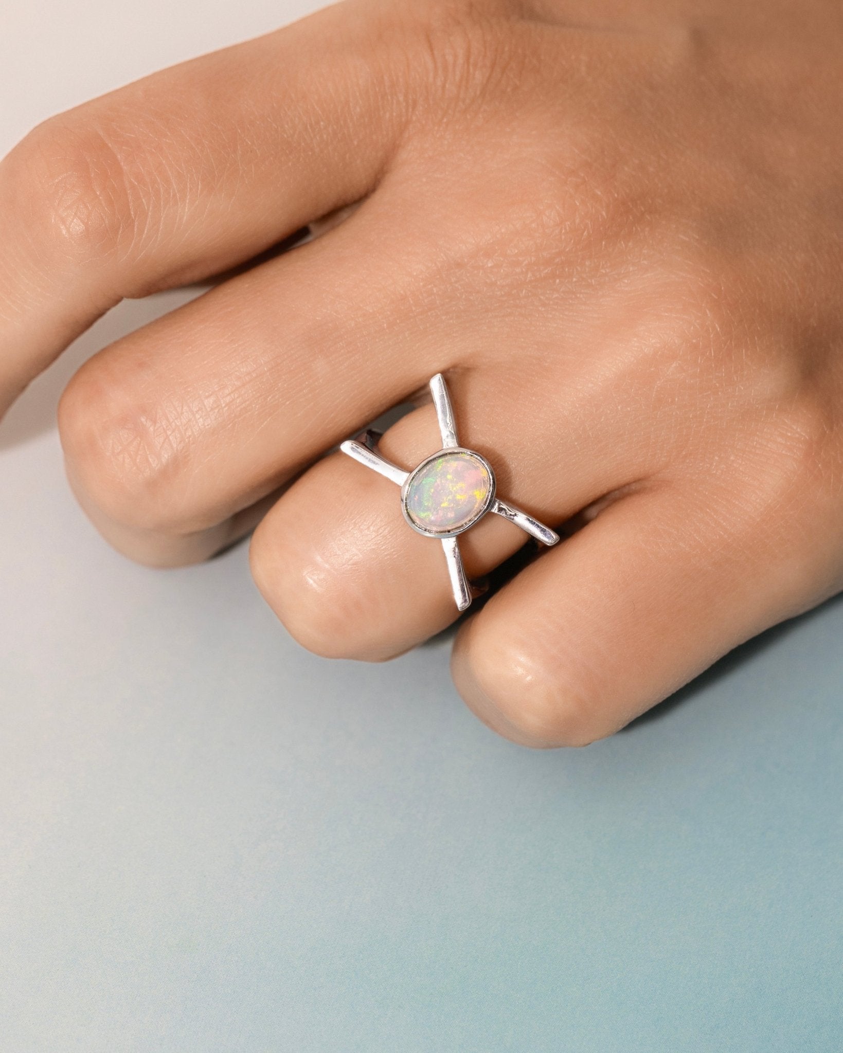 Butterfly Opal Ring - CiceroniRingUnbent