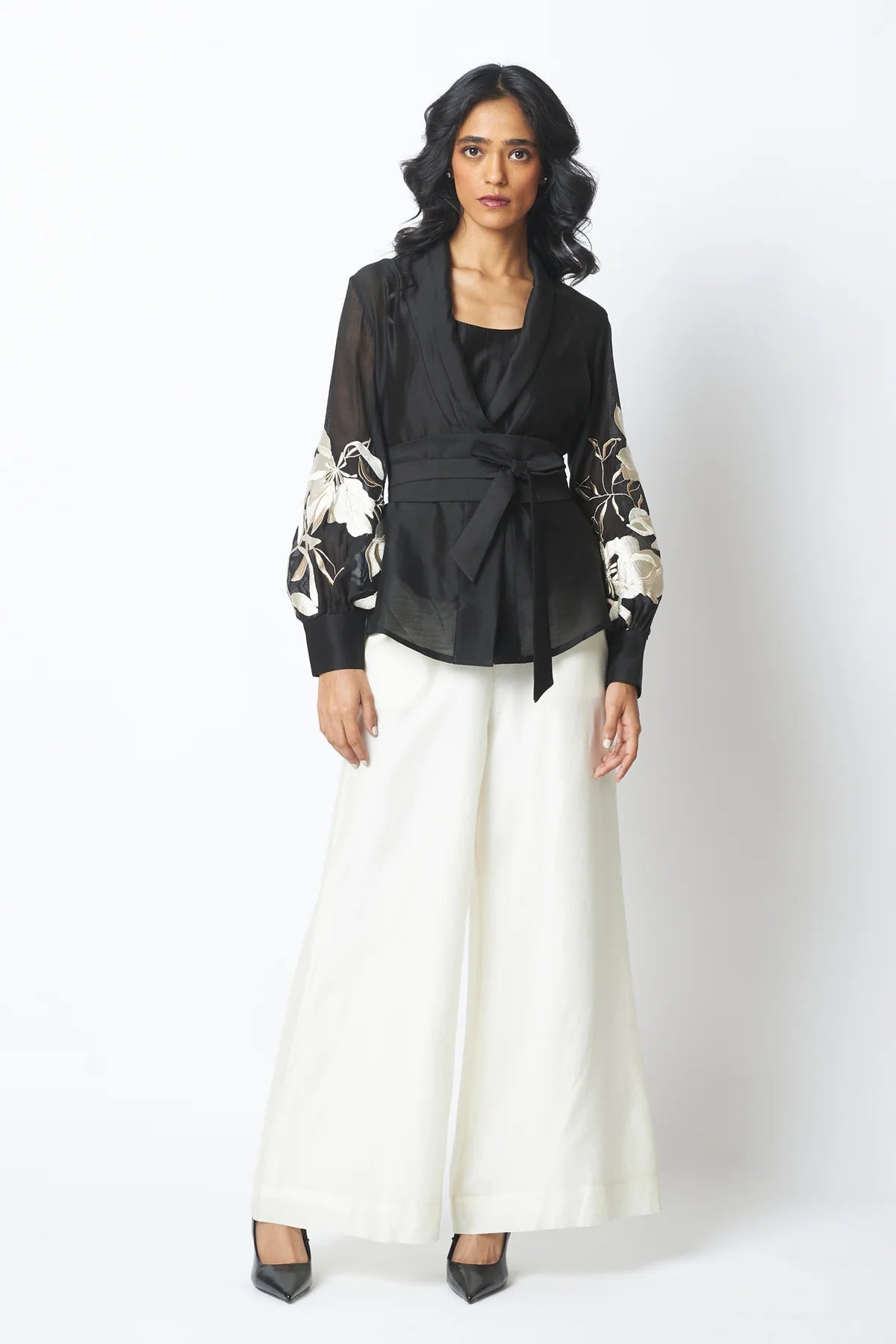BW Reva - Blazer Wrap Top & Wide - Leg Pant - CiceroniCo - ord SetMadder Much