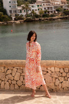 Cabana Kaftan Dress In Sunray Print - CiceroniDressesHappi Space