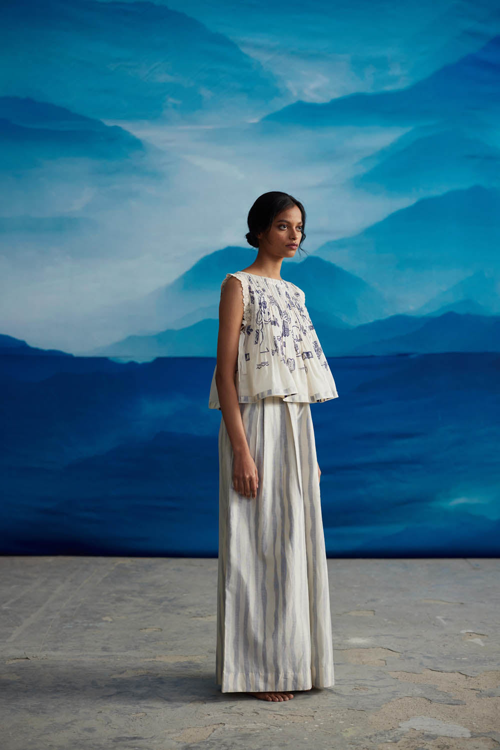 Calantha Pleated Top - CiceroniTopsAhmev