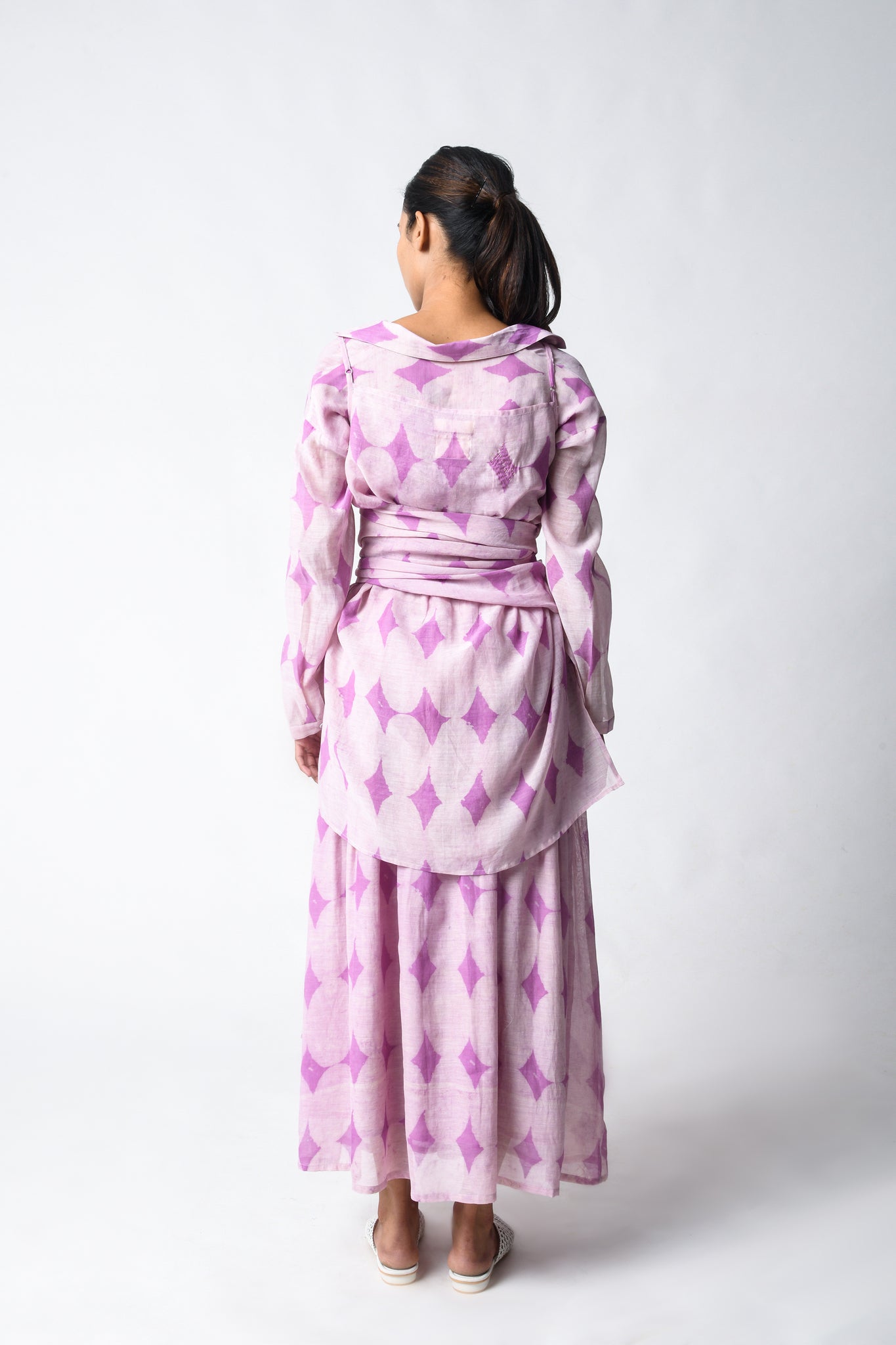Cami Wrap Plum Co - ord Set - CiceroniSkirt SetJayati Goenka