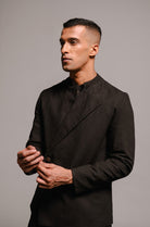 Carbon Co - Linen Men's Bandhgala Jacket - CiceroniJacketsSaphed