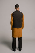 Carbon Co - Linen Men's Nehru Jacket - CiceroniJacketsSaphed