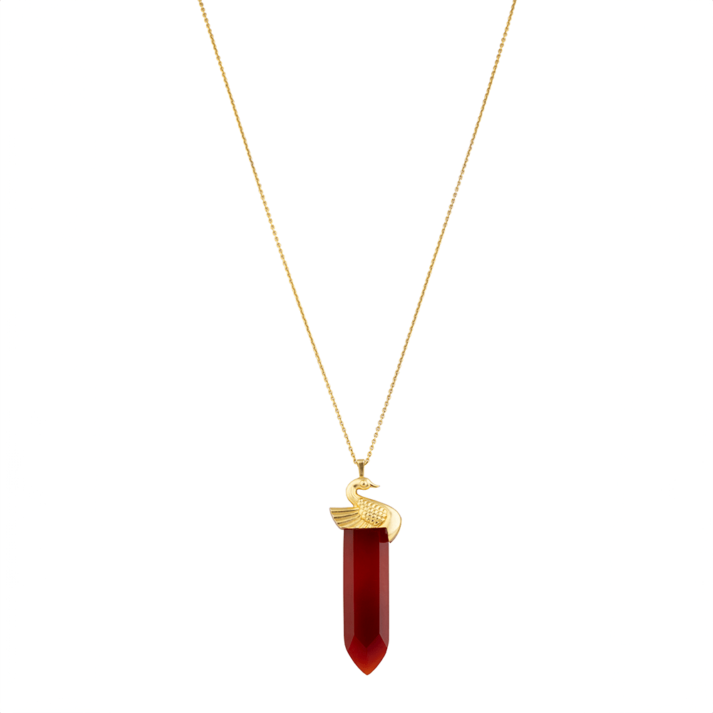 Carnelian Pencil Pendant - CiceroniPendantUnbent