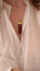 Carnelian Pencil Pendant - CiceroniPendantUnbent