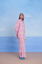 Cassata Linen Bell Bottom Pants - CiceroniPantsSaphed