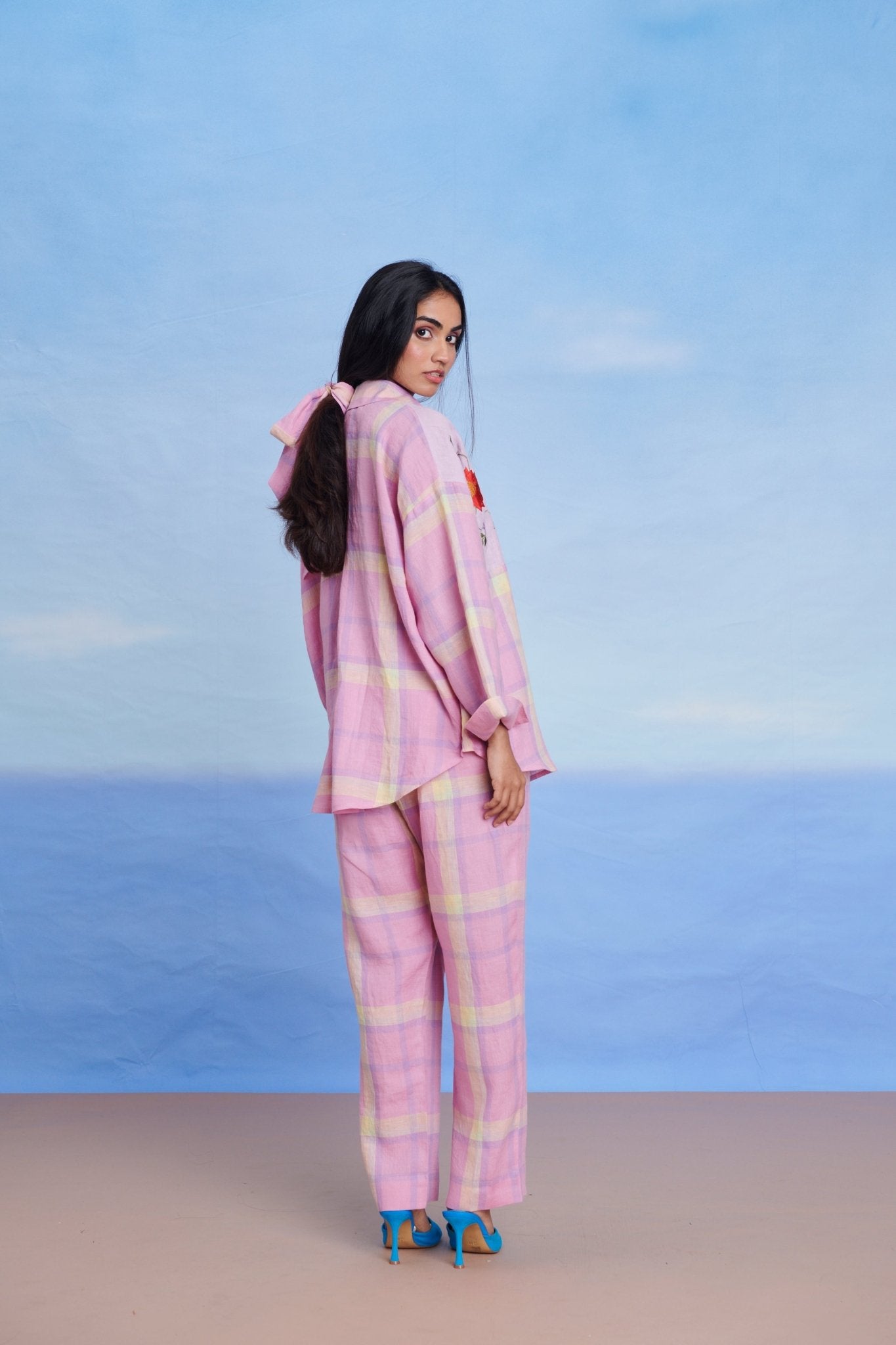 Cassata Linen Oversized Flared Shirt - CiceroniWomen ShirtsSaphed