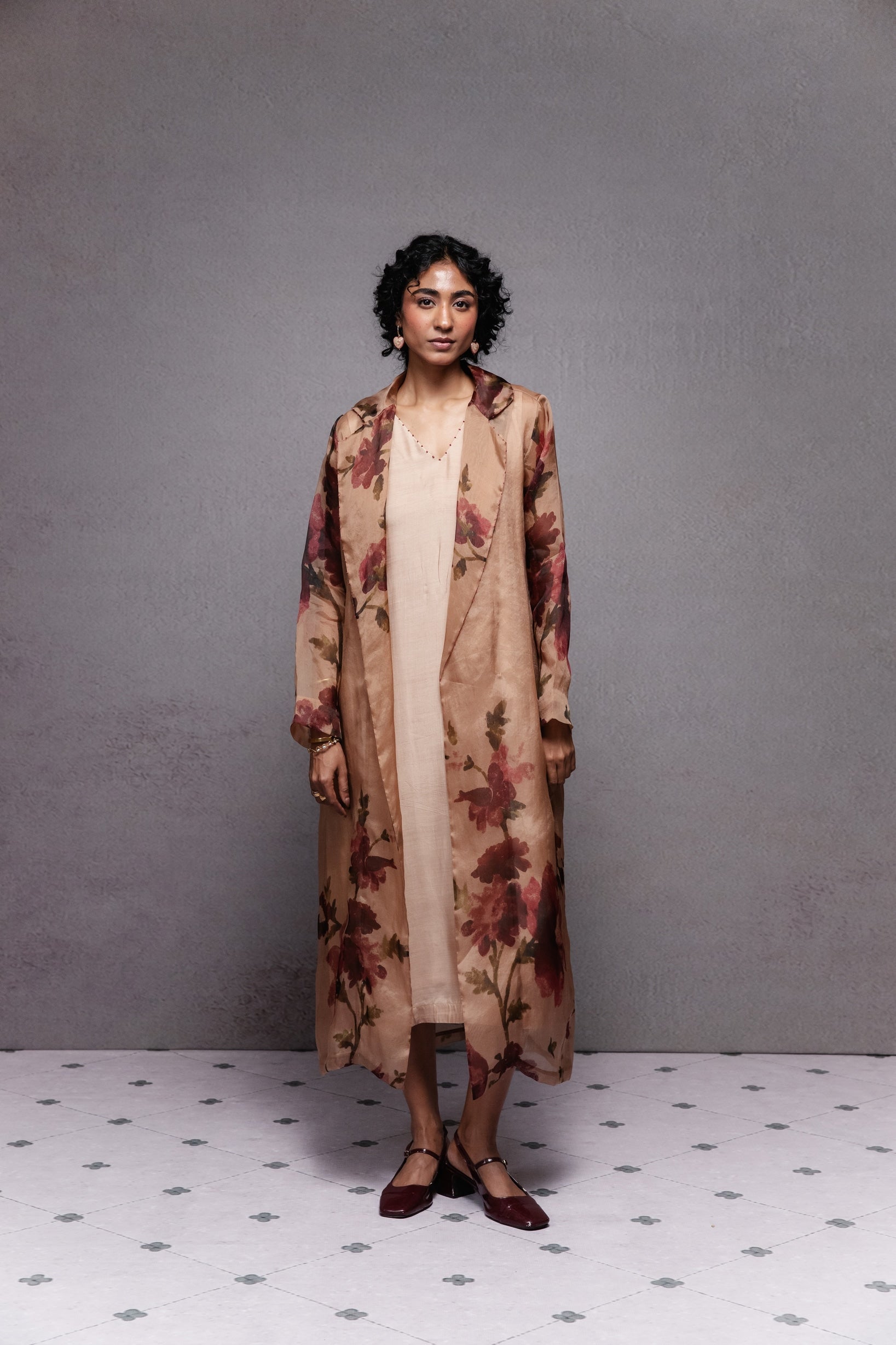 Cattleya Trench in Beige Set - CiceroniJacket SetSubbah