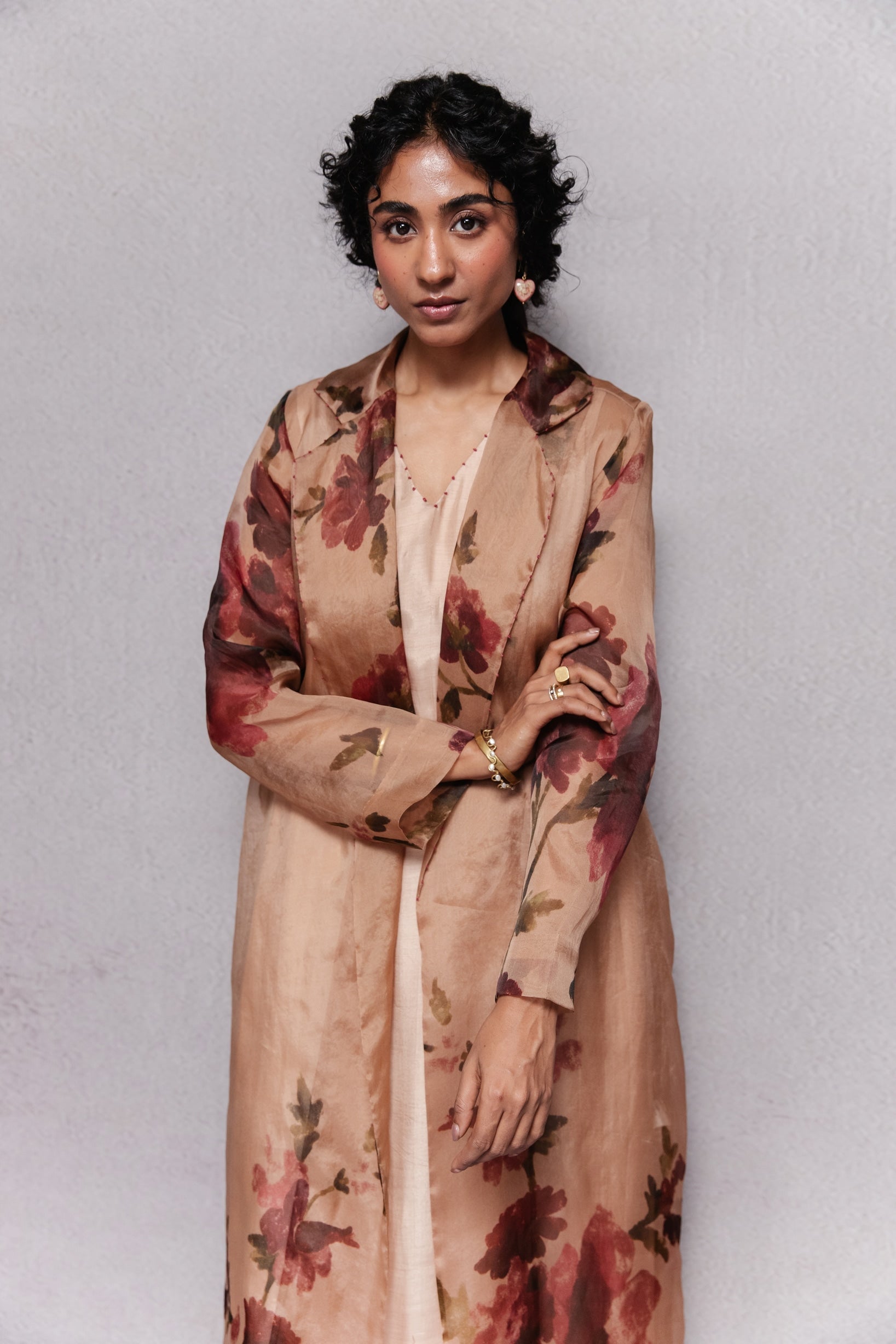 Cattleya Trench in Beige Set - CiceroniJacket SetSubbah