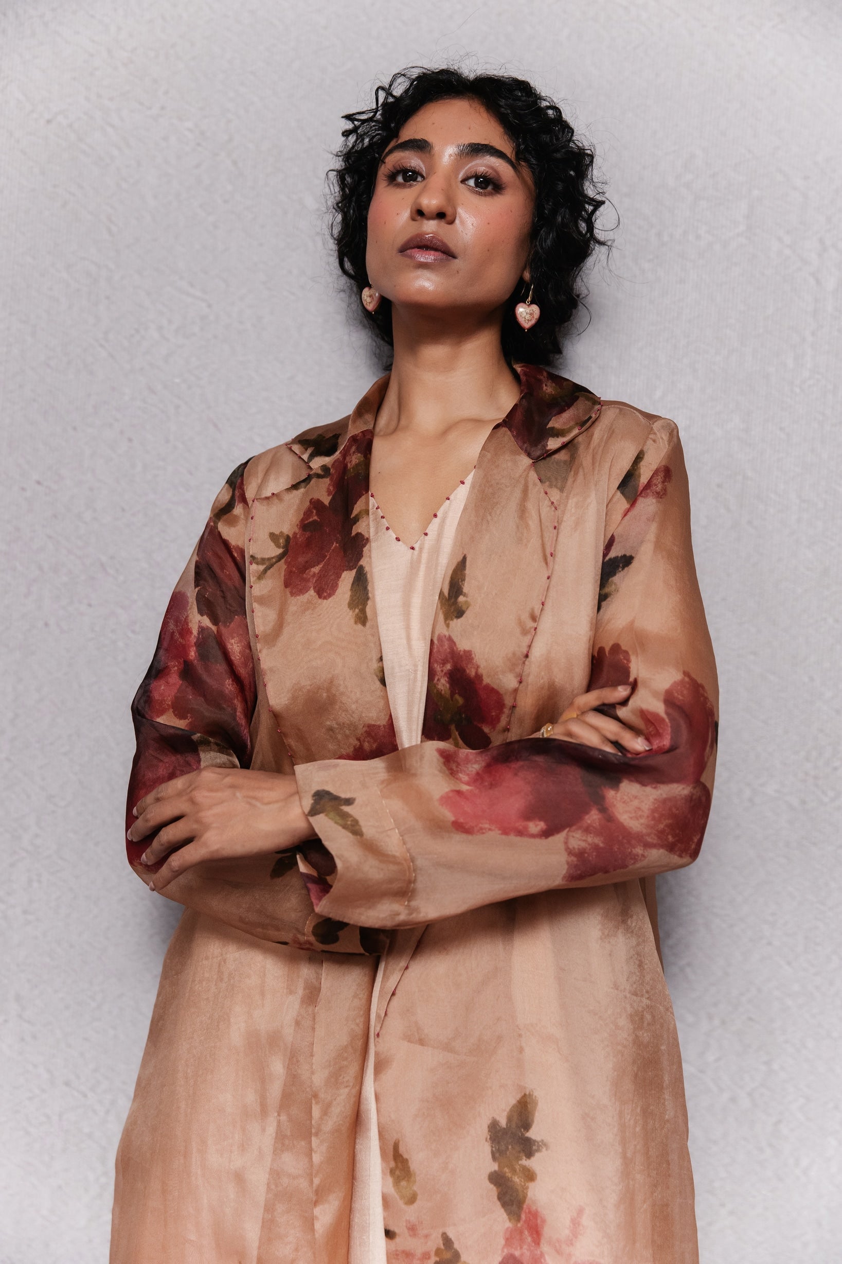 Cattleya Trench in Beige Set - CiceroniJacket SetSubbah