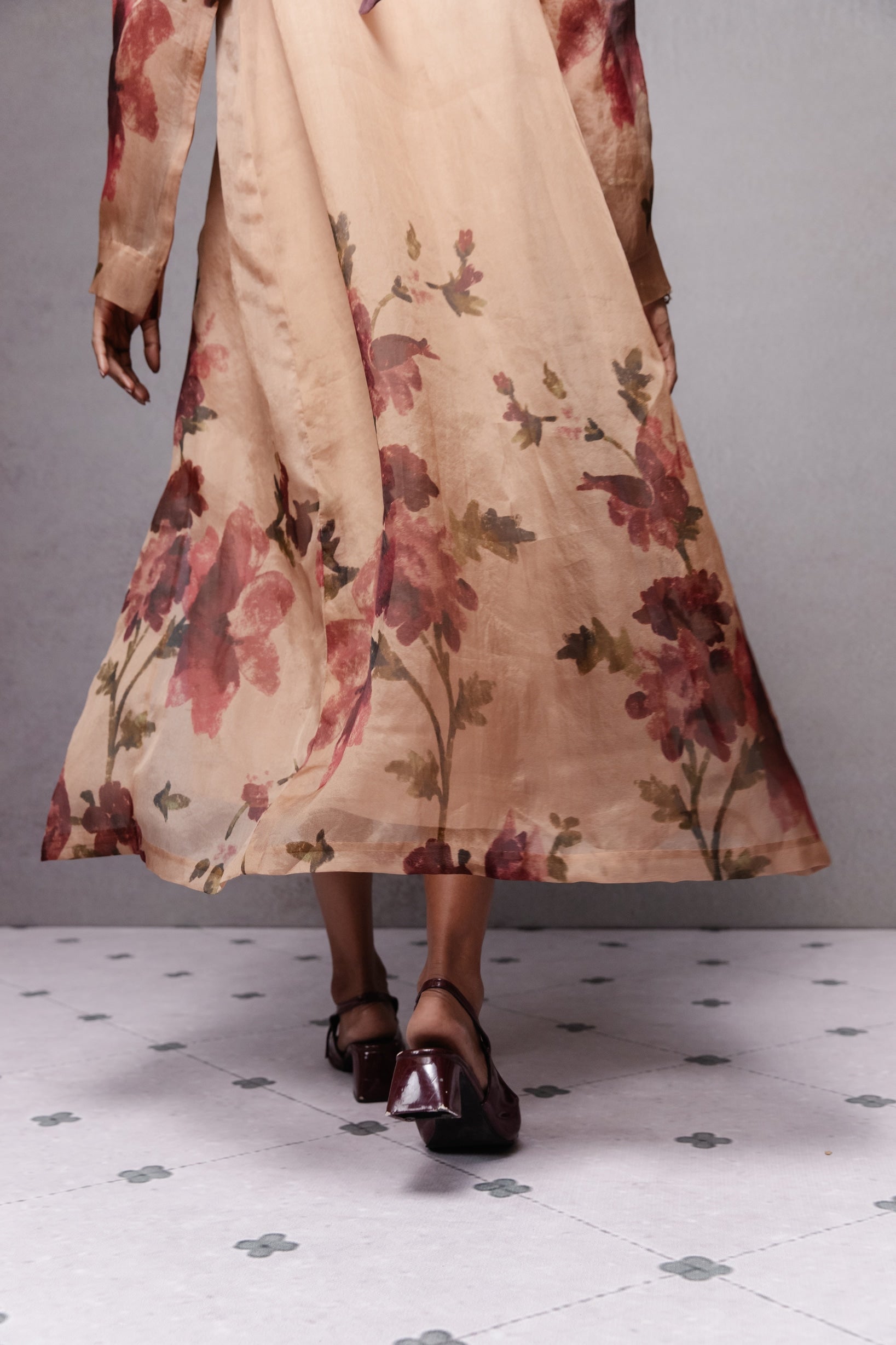 Cattleya Trench in Beige Set - CiceroniJacket SetSubbah