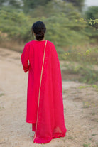 Cerise Kurta Set with Dupatta - CiceroniKurta Set, Everyday WearMaidaan