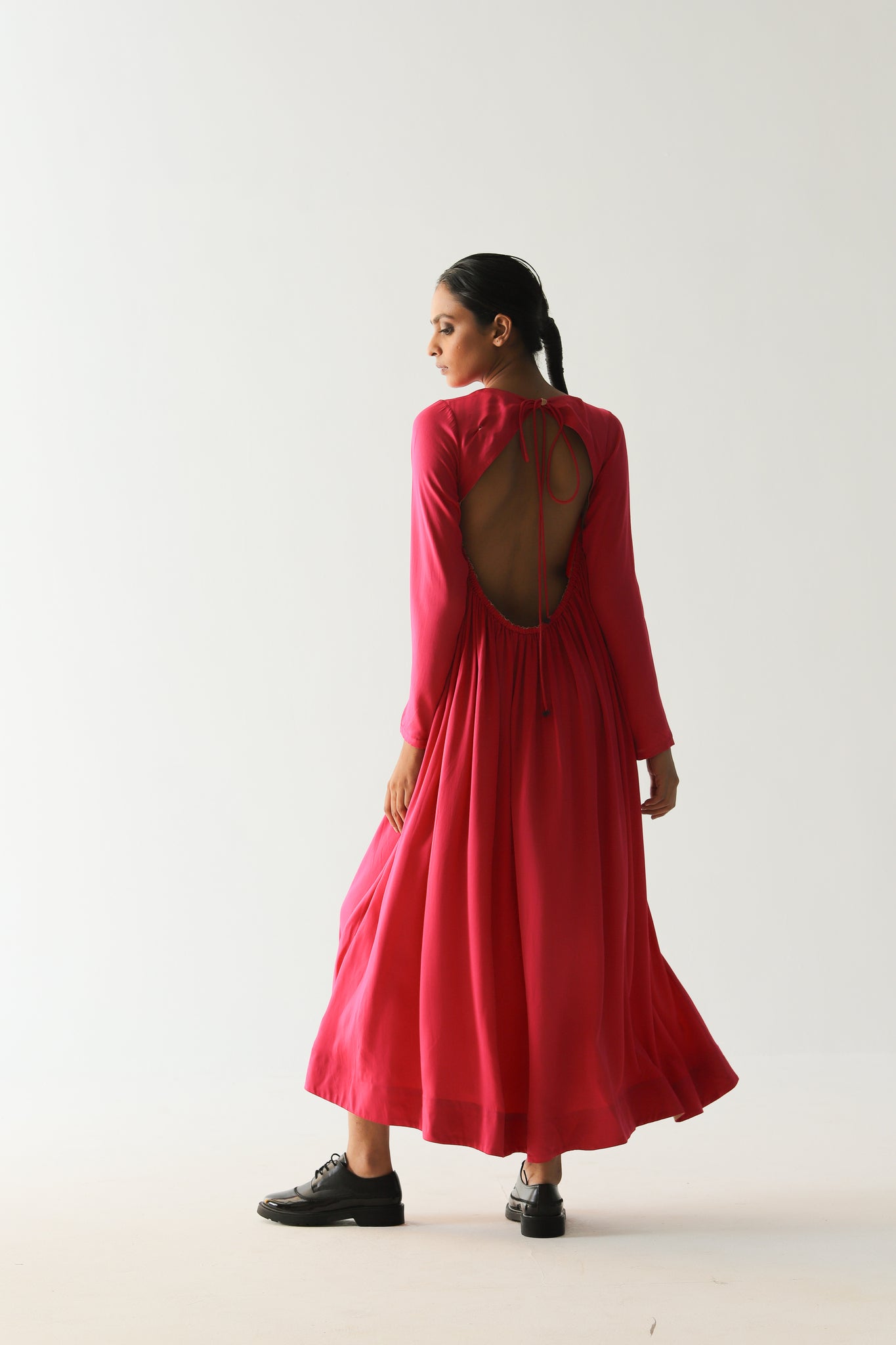 Cerise Pink Wrap Dress - CiceroniDressesTil