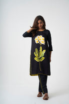 Chafa Bloom Black Set - CiceroniKurta Set, Everyday WearPrachi Kamat