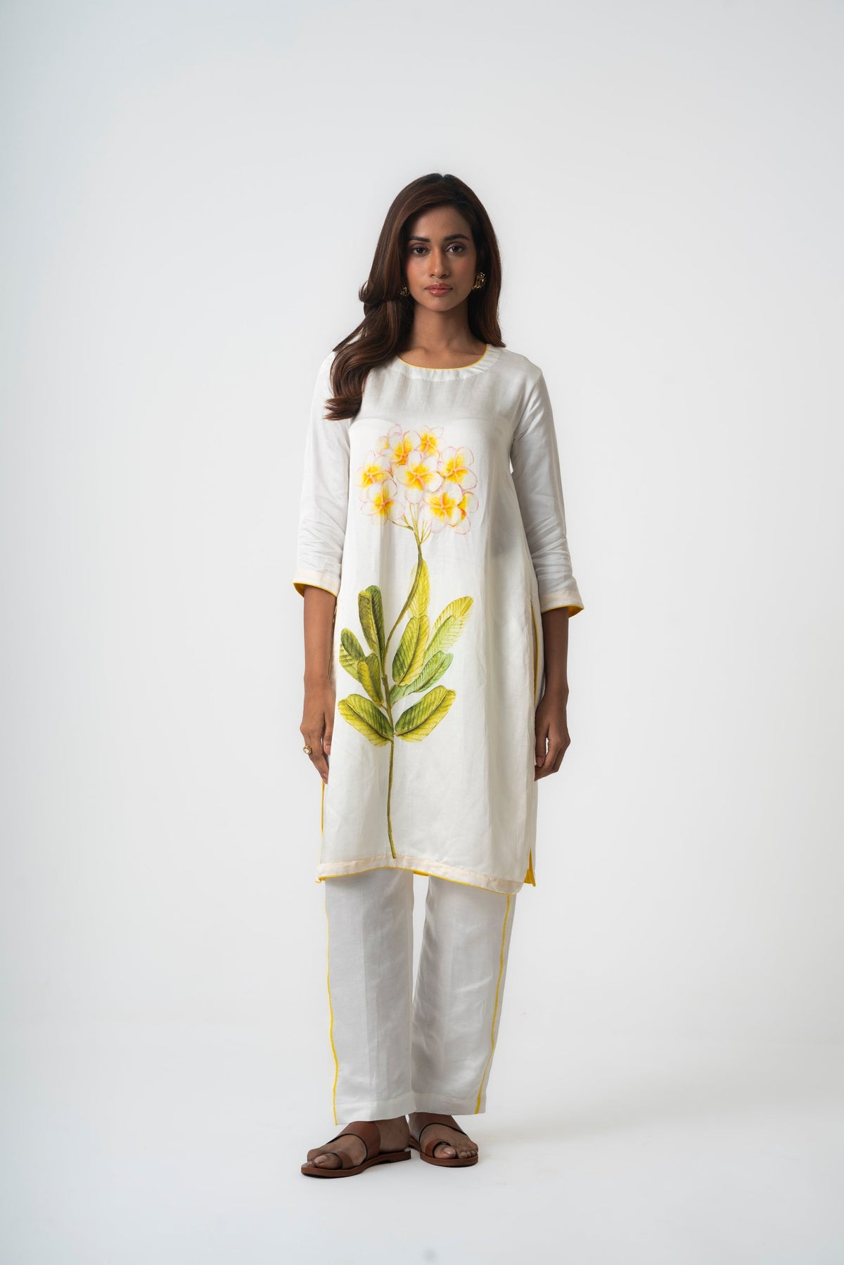 Chafa Bloom Ivory Set - CiceroniKurta Set, Everyday WearPrachi Kamat