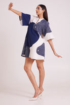 Chandra - Embroidered Full Moon Short Dress - CiceroniDressMadder Much