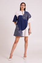 Chandra - Embroidered Full Moon Short Dress - CiceroniDressMadder Much