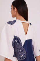 Chandra - Embroidered Full Moon Short Dress - CiceroniDressMadder Much