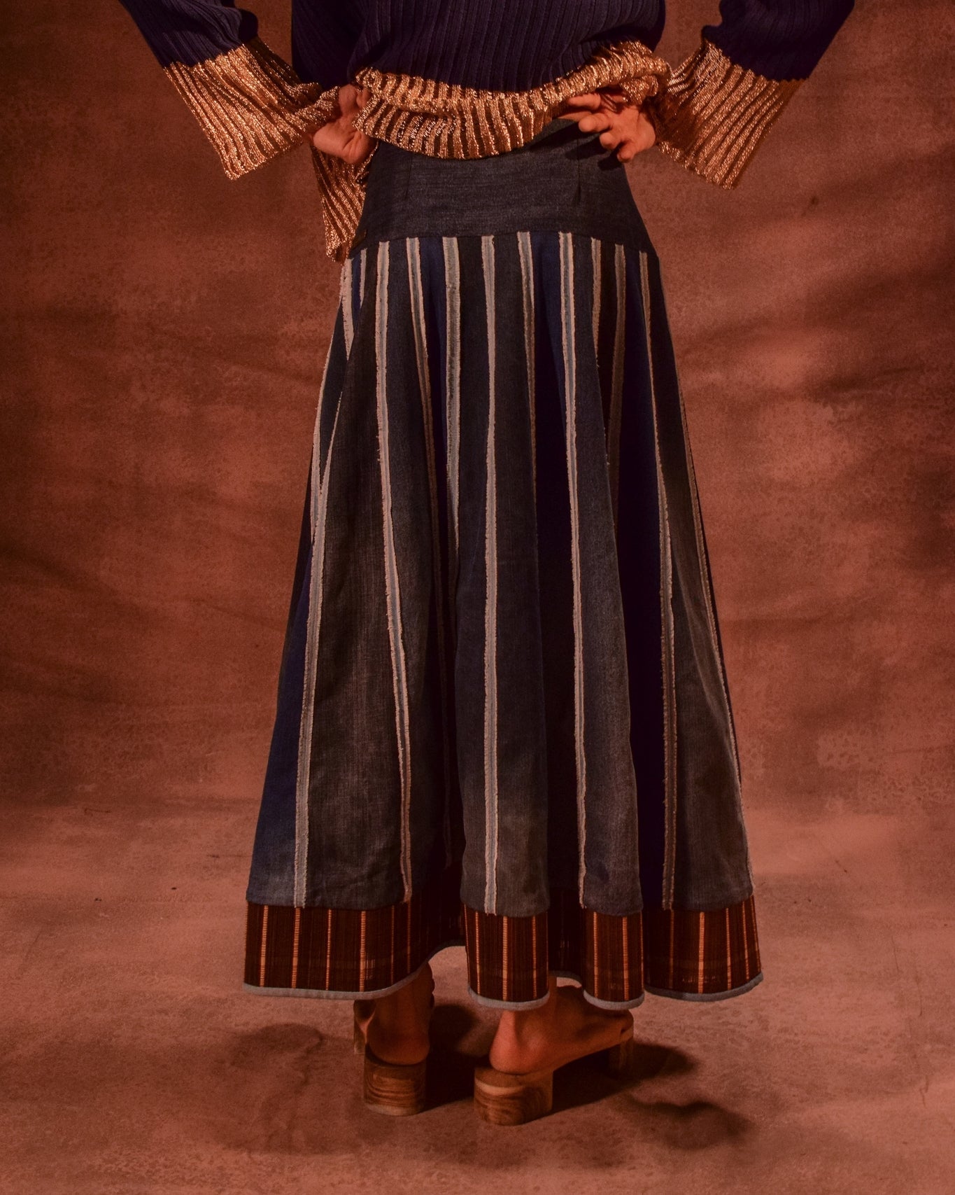 Chatai Panelled Skirt - CiceroniSkirtsAnam Husain