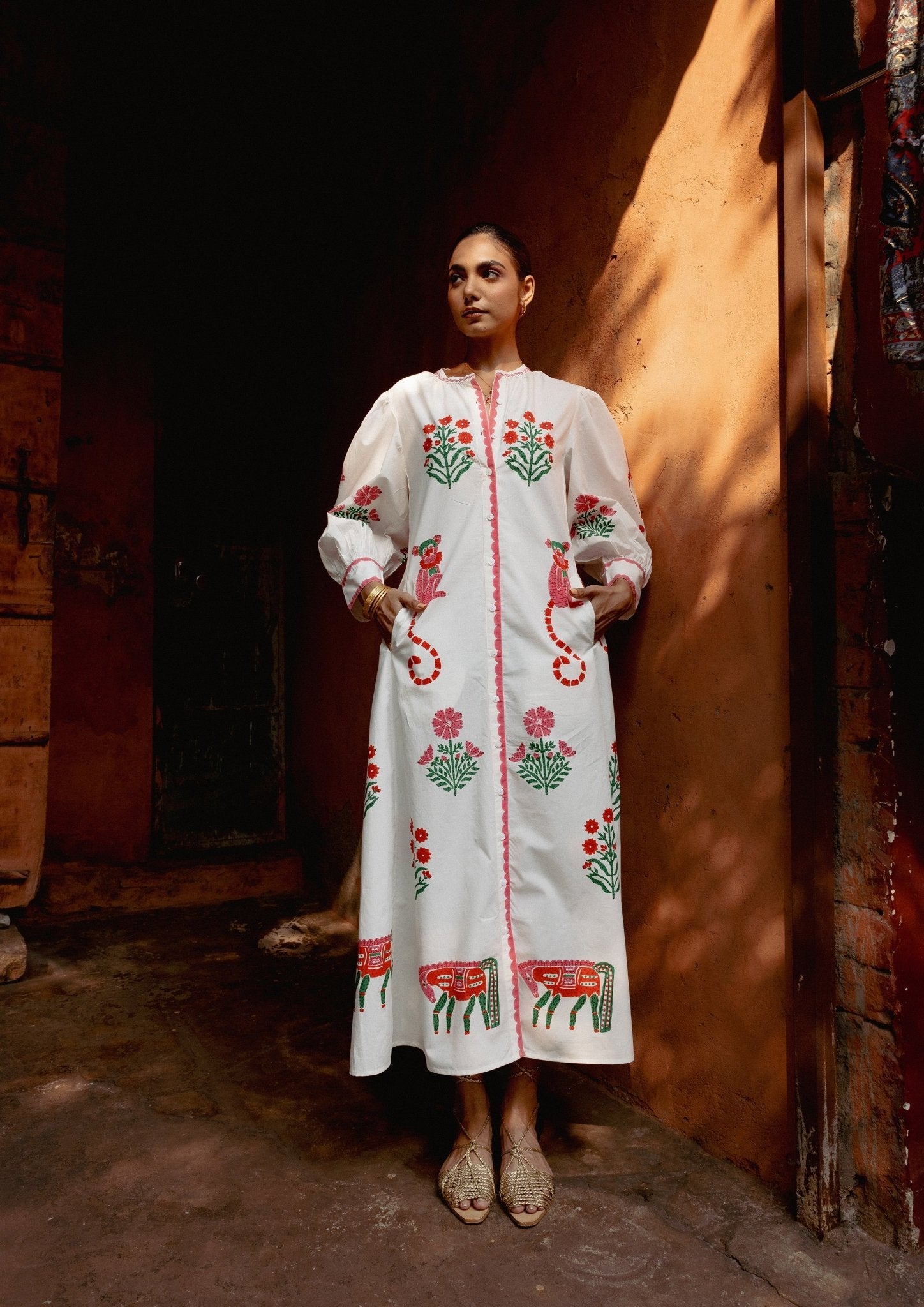 Chaupad Shirt Dress - Mix Print - CiceroniDressesThe Raw India