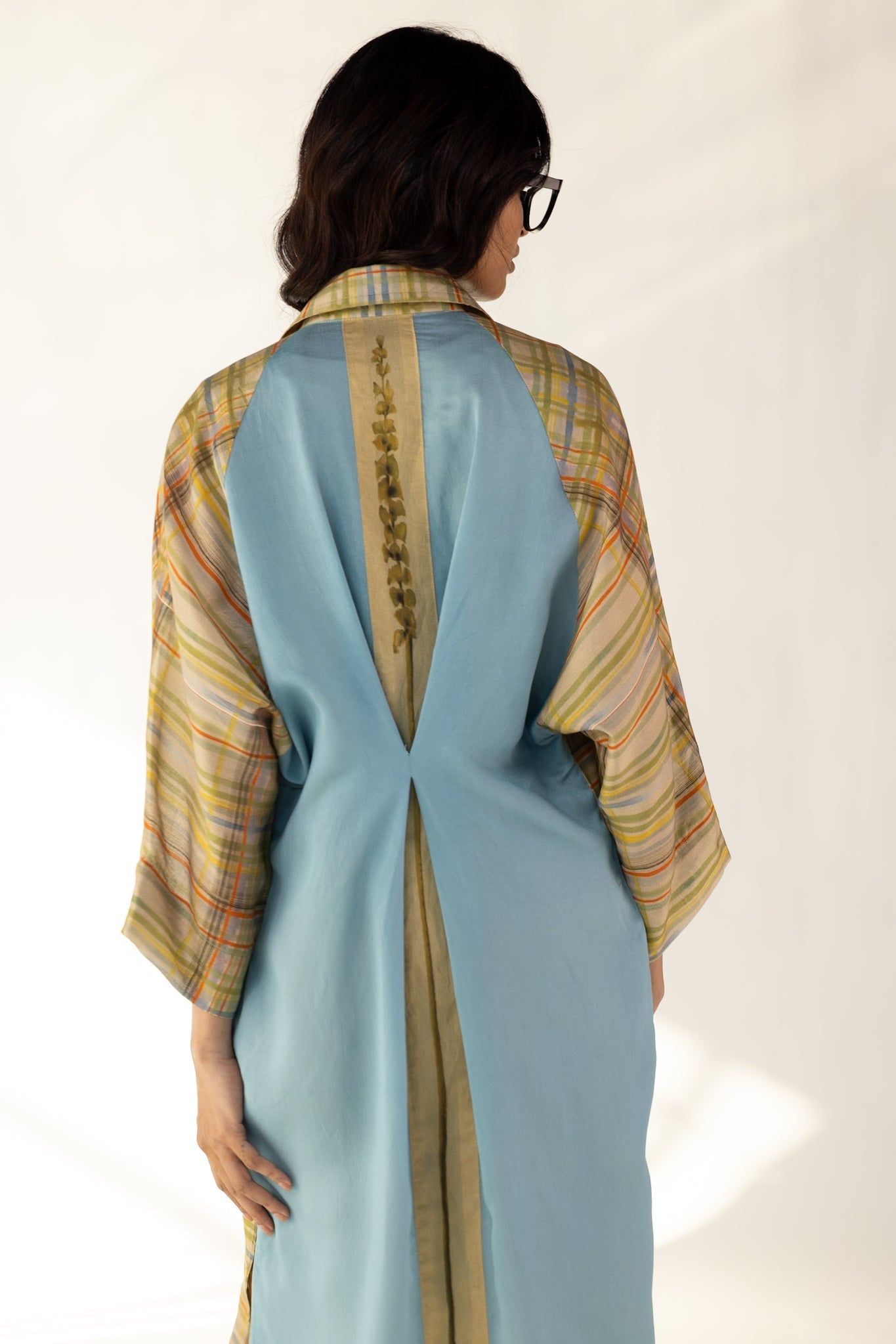 Check Orchid Shirt Dress - CiceroniDressesOtouto