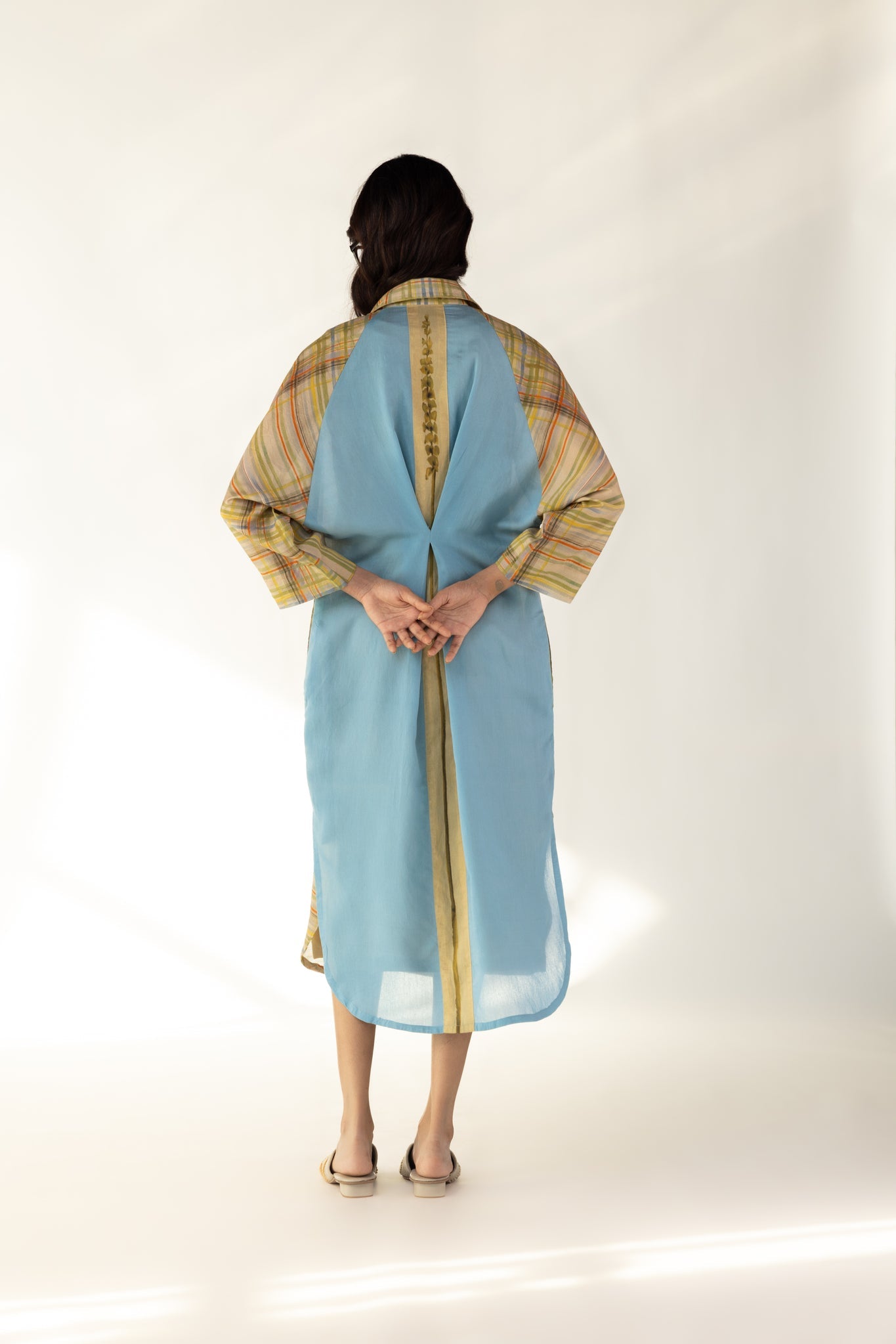 Check Orchid Shirt Dress - CiceroniDressesOtouto