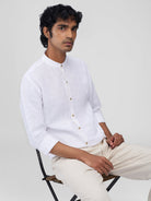 Check Shirt - 100% Linen - CiceroniMen Shirtsbhrāta