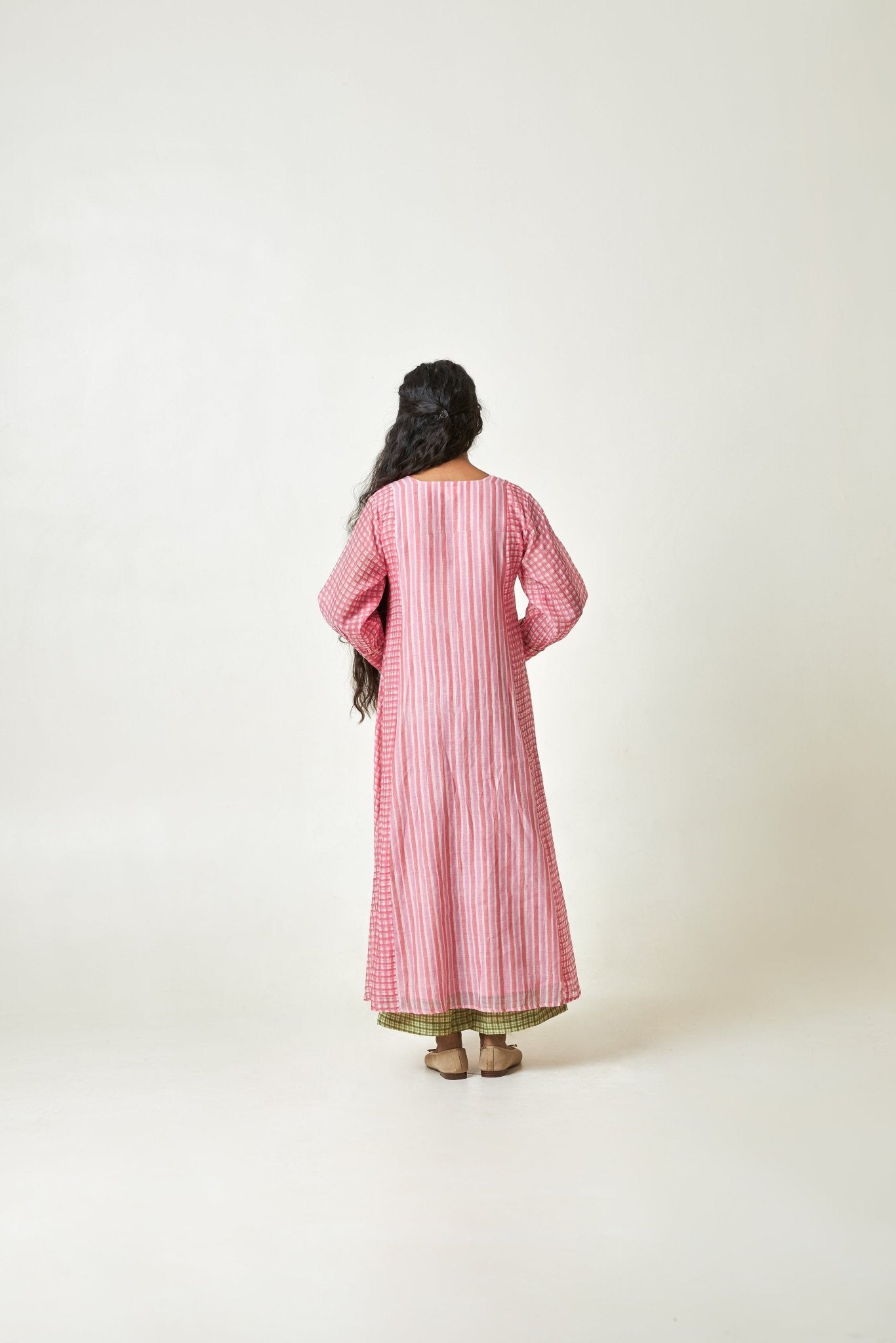 Cherry Blossom Block Printed Kurta Set - CiceroniKurta SetPants and Pajamas