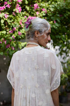Chiaro Kaftan - Off white and Pink - CiceroniKaftanKhyati Rughani