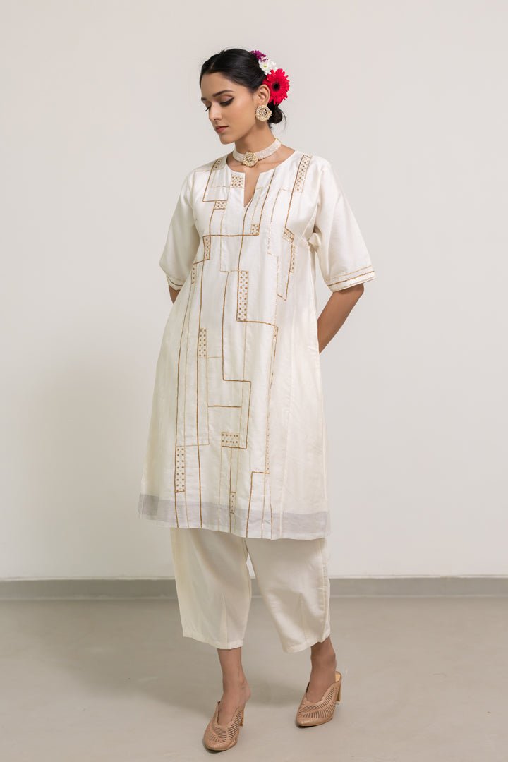 Chitrimaa Kurta and Clinched Pants Set - CiceroniKurta Set, Festive WearSilai Studio