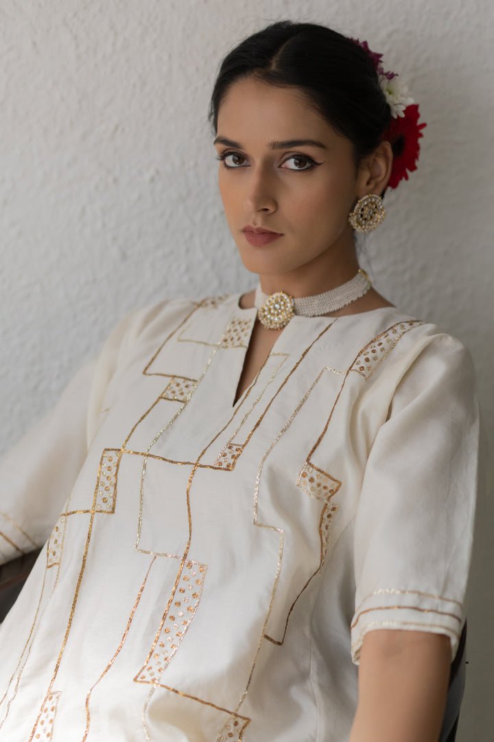 Chitrimaa Kurta and Clinched Pants Set - CiceroniKurta Set, Festive WearSilai Studio