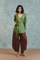 Chocolate Linen Billow Pants - CiceroniWomen PantsSaphed