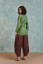 Chocolate Linen Billow Pants - CiceroniWomen PantsSaphed