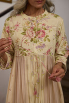 Chowa Kurta Set - Ecru and Pink - CiceroniKurta Set, Everyday WearKhyati Rughani
