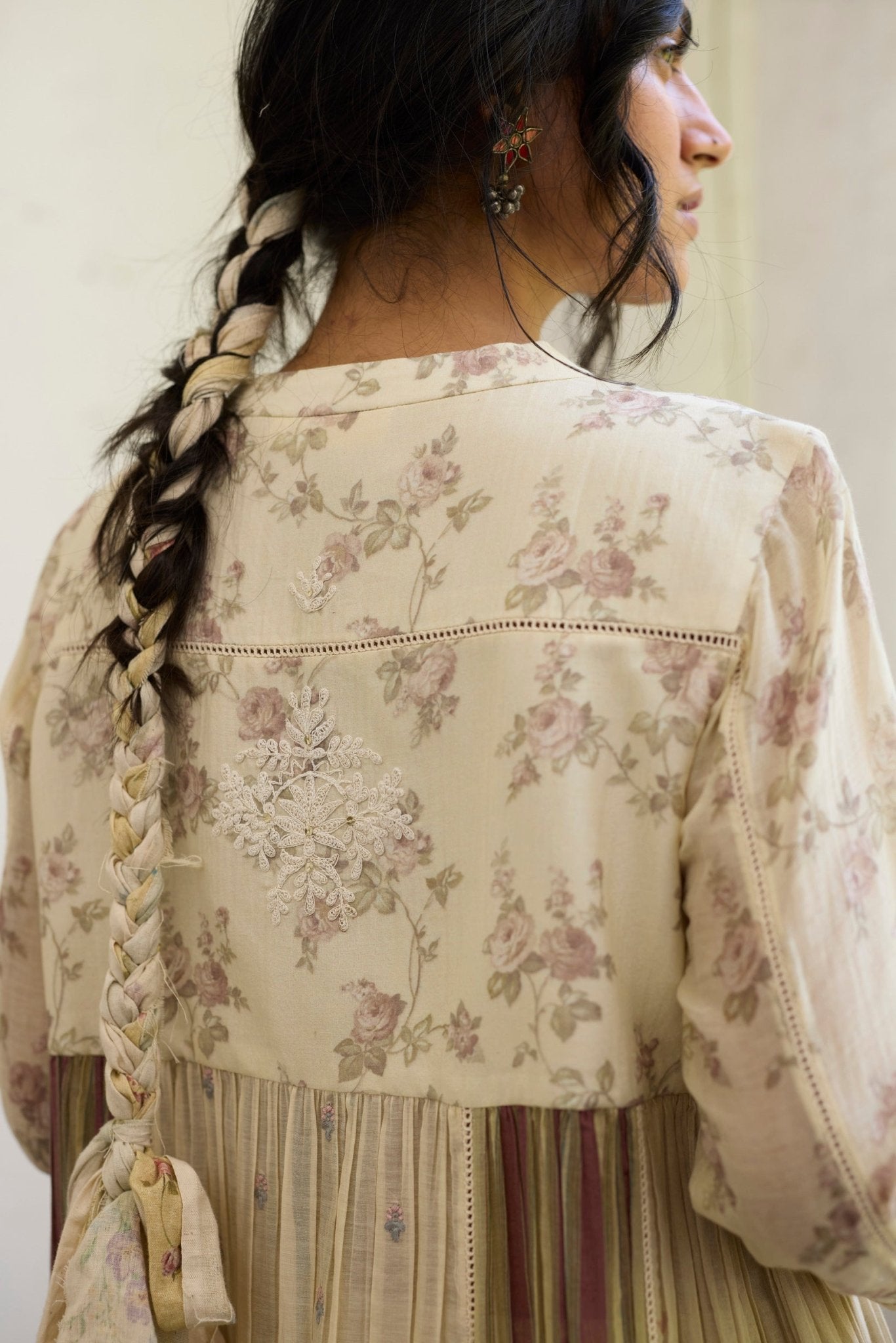 Chowa Kurta Set - Ecru and Purple - CiceroniKurta Set, Everyday WearKhyati Rughani
