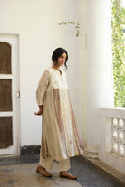 Chowa Kurta Set - Ecru and Purple - CiceroniKurta Set, Everyday WearKhyati Rughani