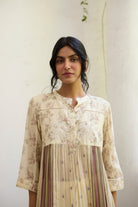 Chowa Kurta Set - Ecru and Purple - CiceroniKurta Set, Everyday WearKhyati Rughani