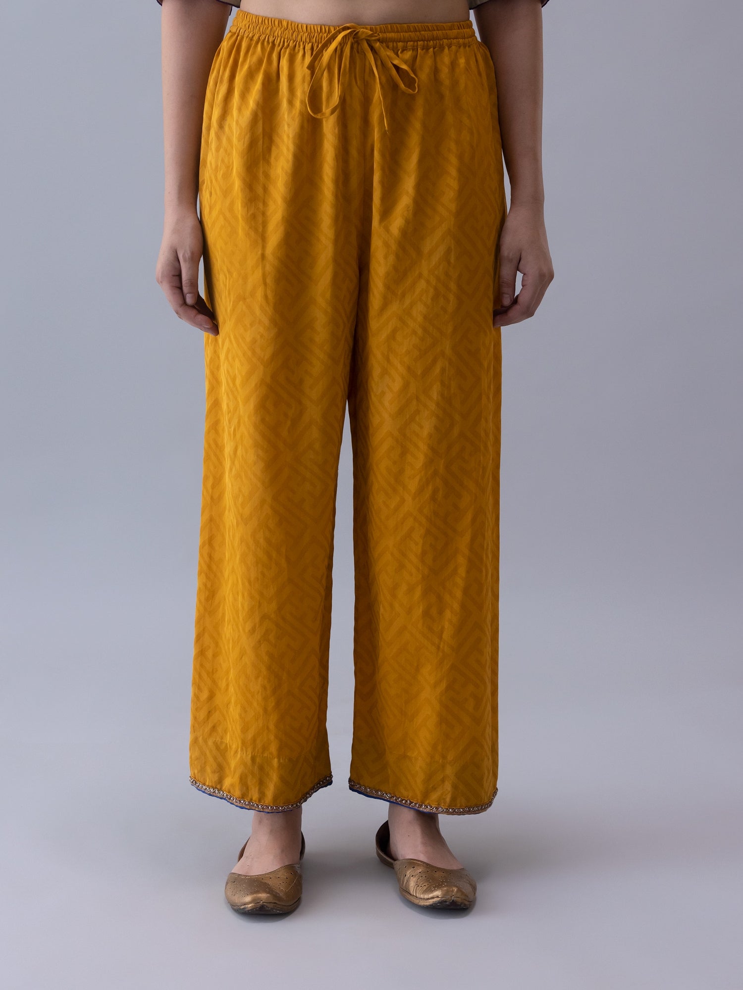 Chuba Yellow Pyjama - CiceroniWomen PantsShades of India
