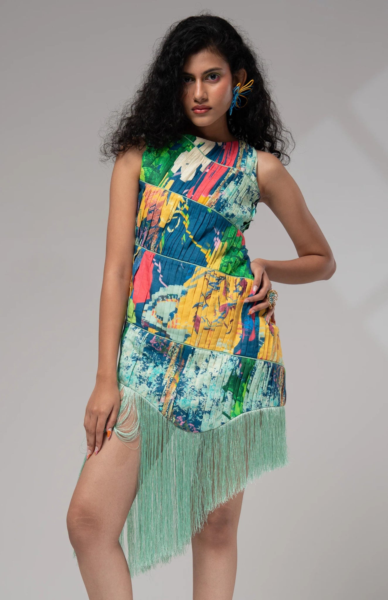 Ciel Pleated Dress - CiceroniDressesAdvait