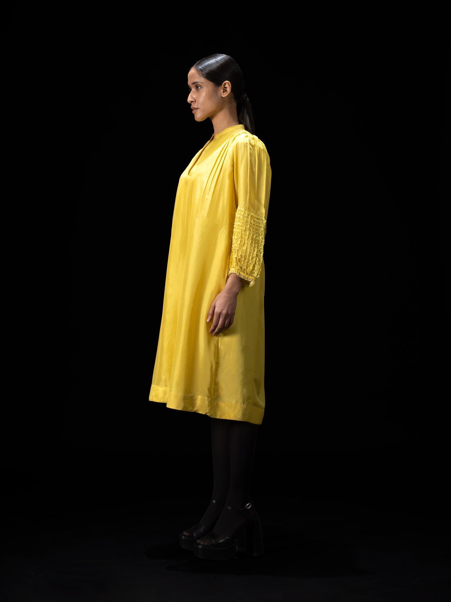 Cinth Yellow Dress - CiceroniDressesShades of India