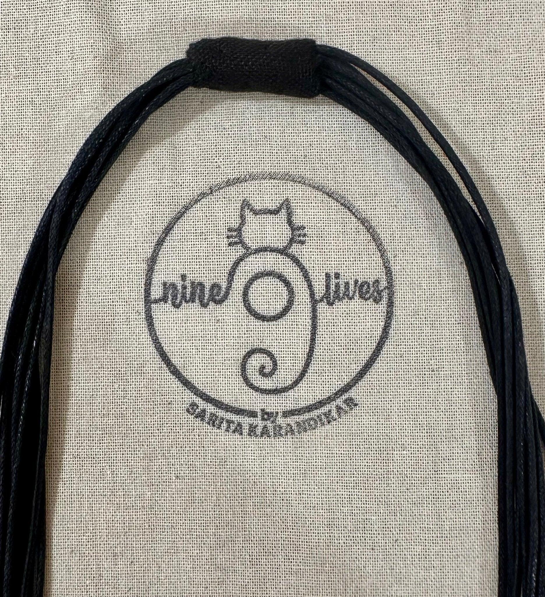 Circular Fabric Neckpiece - Black - CiceroniNeckpieceNine Lives