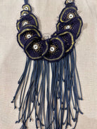 Circular Fabric Neckpiece - Blue - CiceroniNeckpieceNine Lives