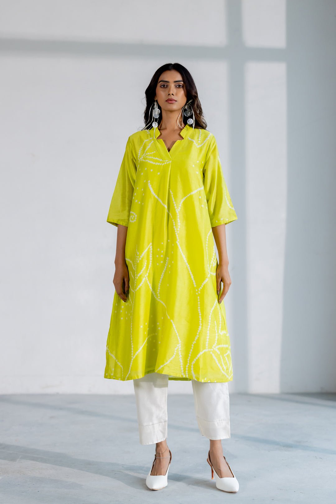 Citron Bandhani Kurta Set - CiceroniKurta SetSilai Studio