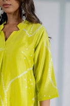 Citron Bandhani Kurta - CiceroniKurtaSilai Studio