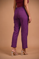 Classic Purple Pant with Pocket - CiceroniPantsRang by Rajvi