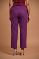 Classic Purple Pant with Pocket - CiceroniPantsRang by Rajvi