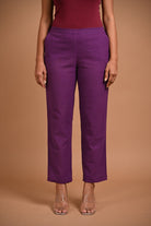 Classic Purple Pant with Pocket - CiceroniPantsRang by Rajvi